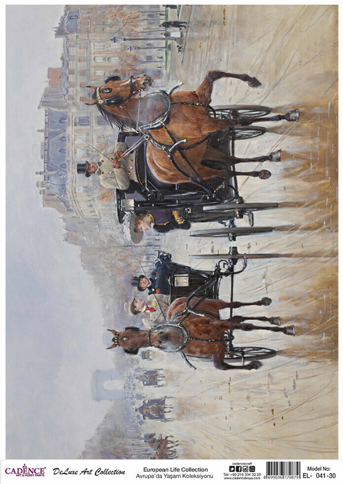 Cadence Life in Europe Латунь, коллекция декупаж, рука 41, 60x84см