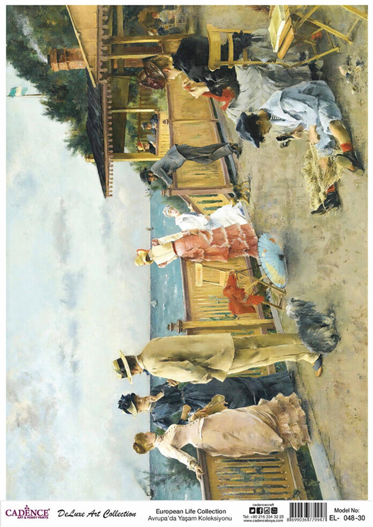 Cadence Life in Europe Латунь, коллекция декупаж, рука 48, 90x125см