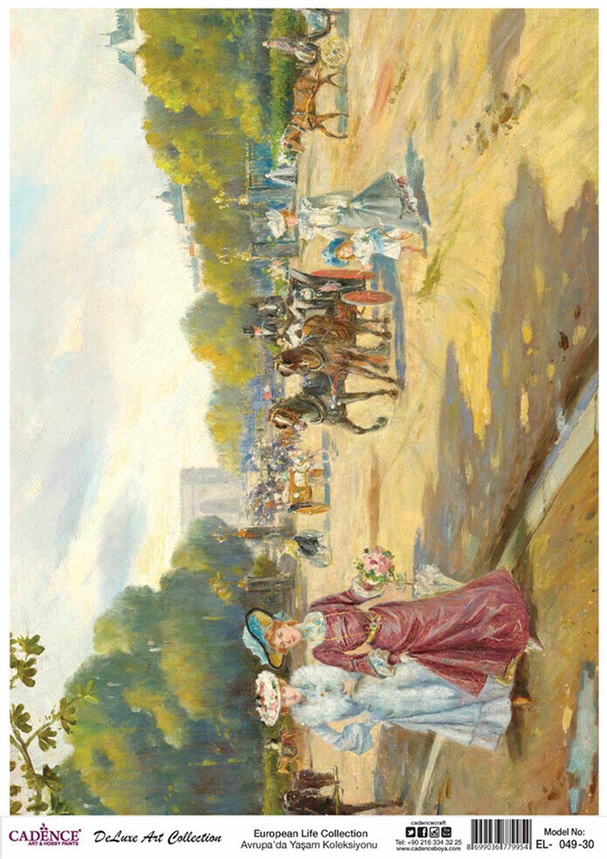 Cadence Life in Europe Латунь, коллекция декупаж, рука 49, 60x84см