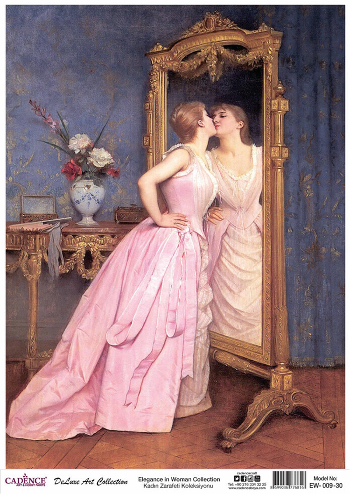 Cadence Женская Elegance Латунь Коллекция Декупаж Ew 09 90x125см