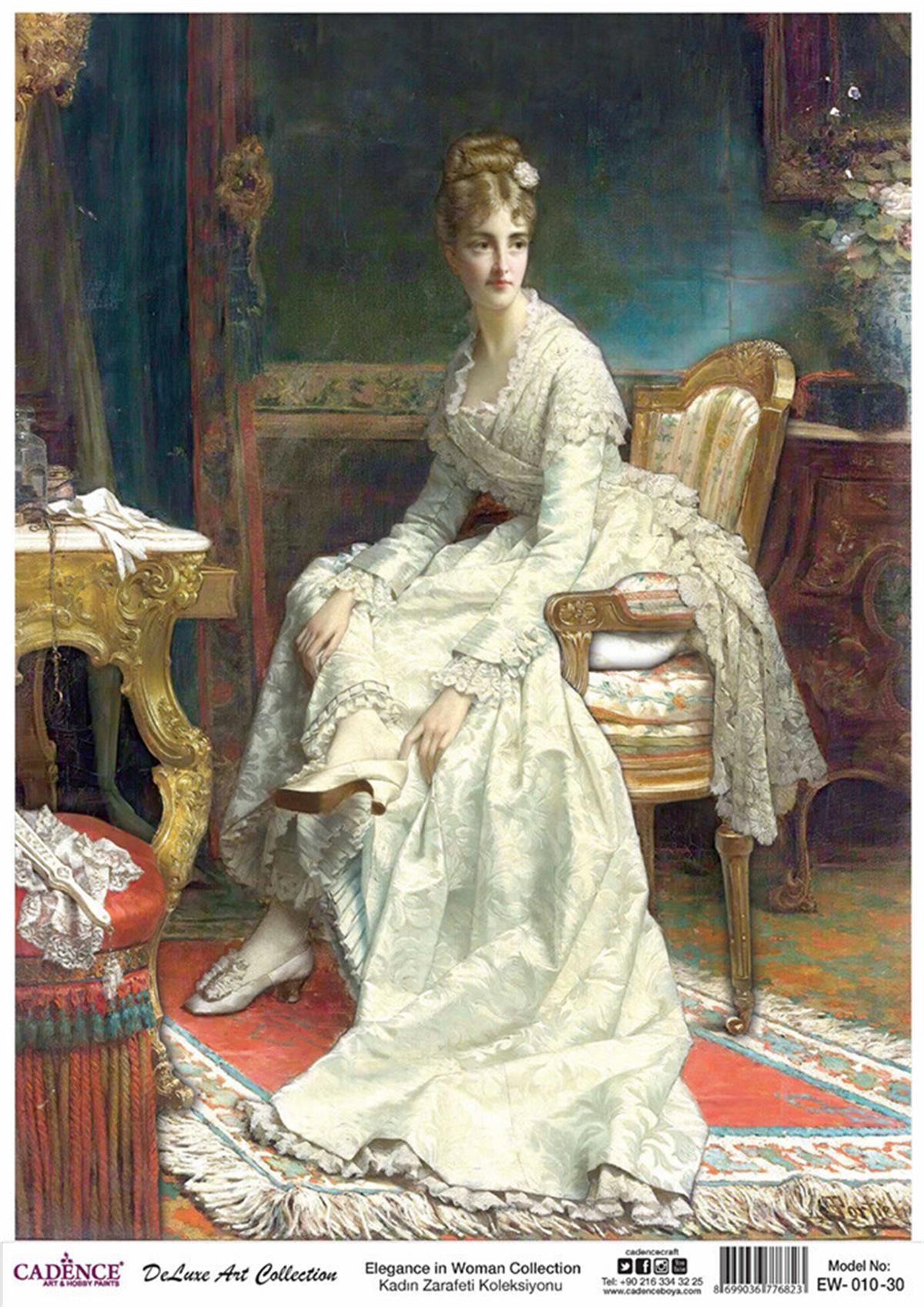 Cadence Женская Элегантность Латунь Коллекция Декупаж Ew 10 60x84см