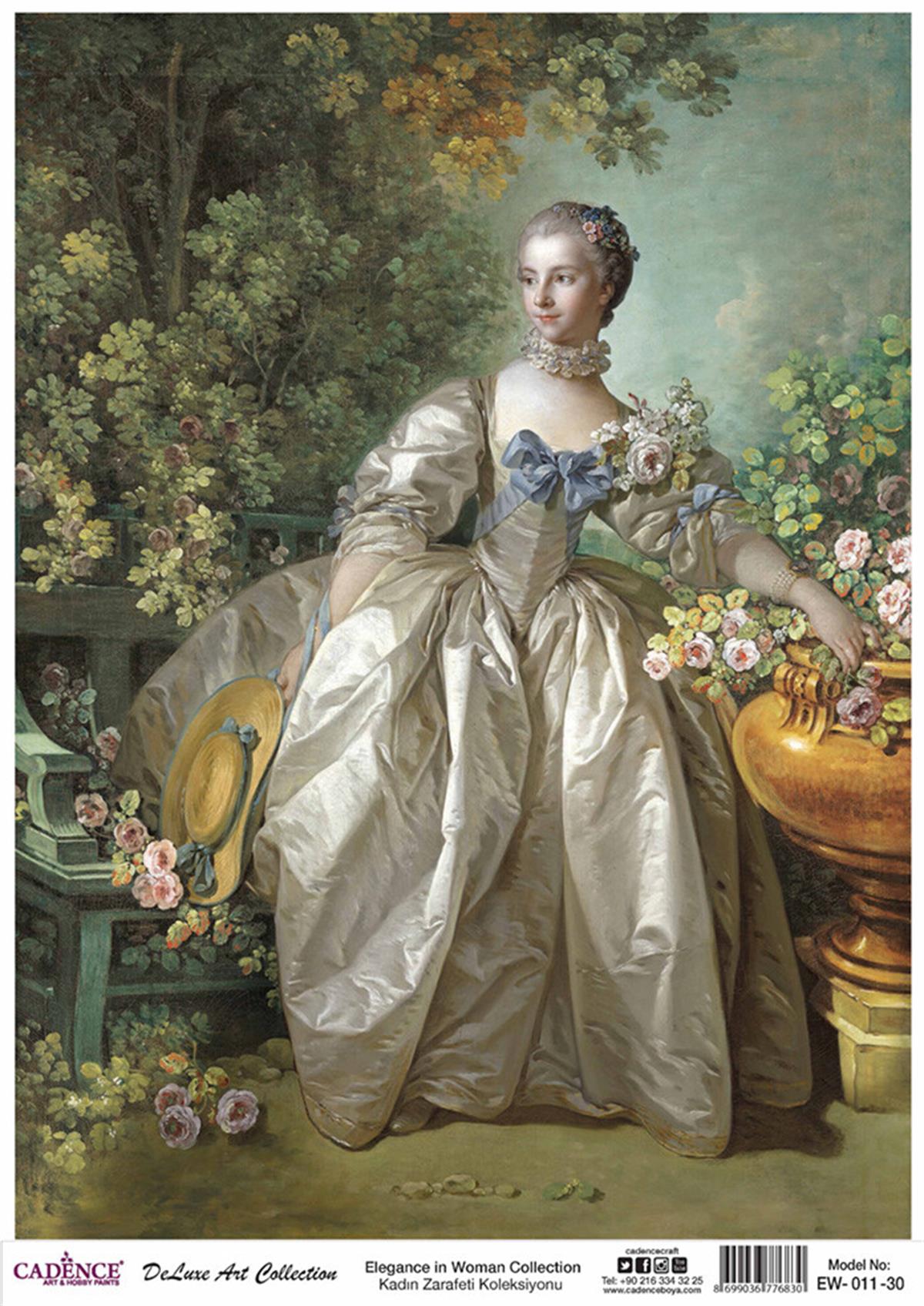 Cadence Женская Элегантность Латунь Коллекция Декупаж Ew 11 30x42см