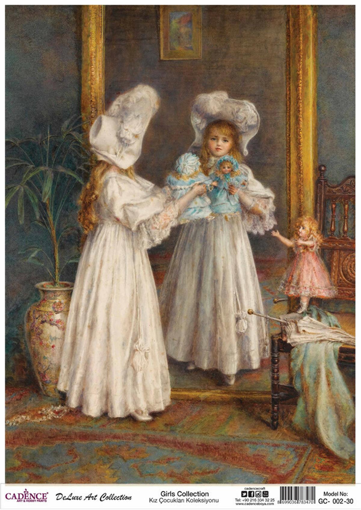 مجموعة ديكوباج الأرز للبنات من كادينس Gc 02 90x125 سم