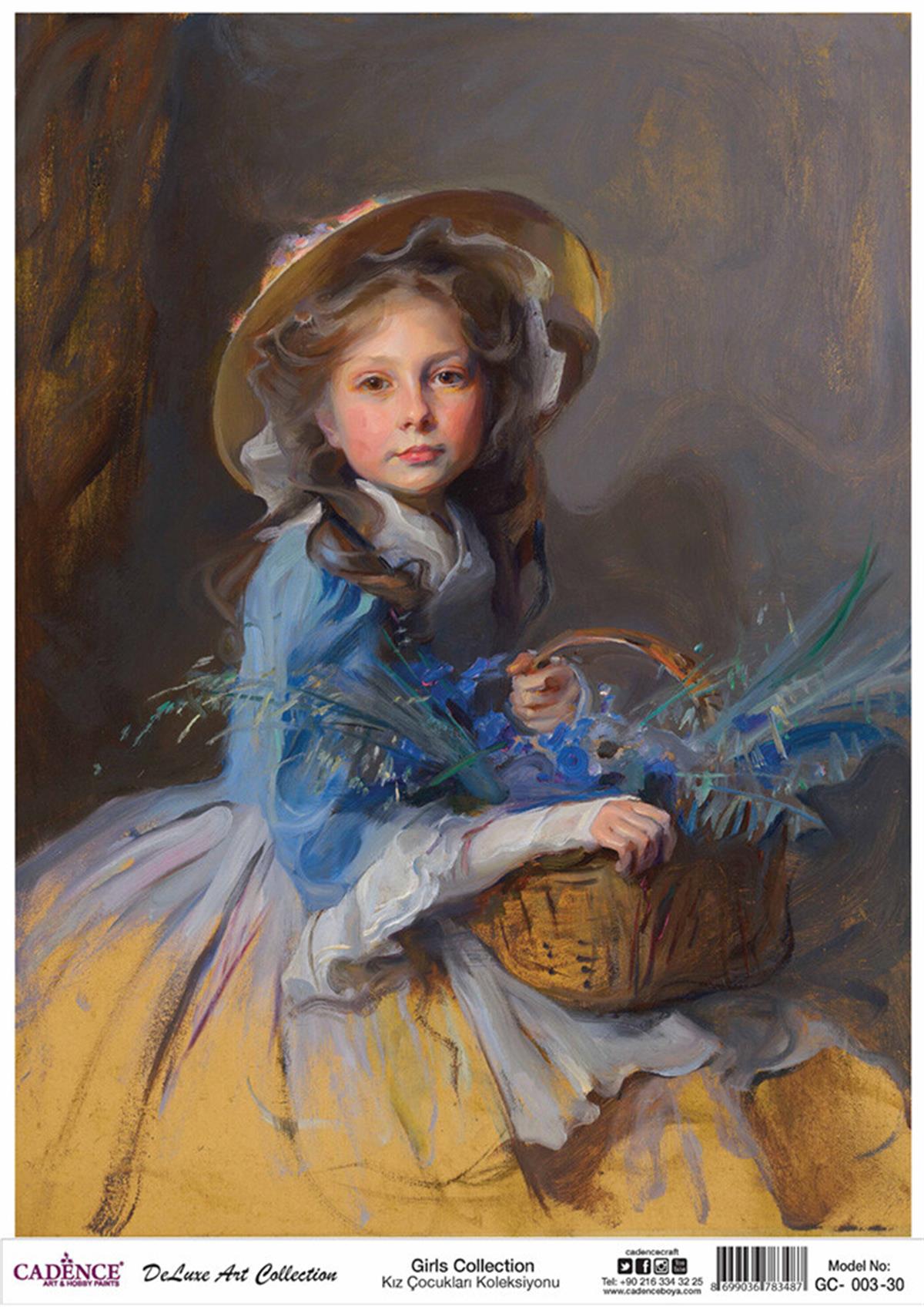 مجموعة ديكوباج الأرز للفتيات من كادينس Gc 03 30x42 سم