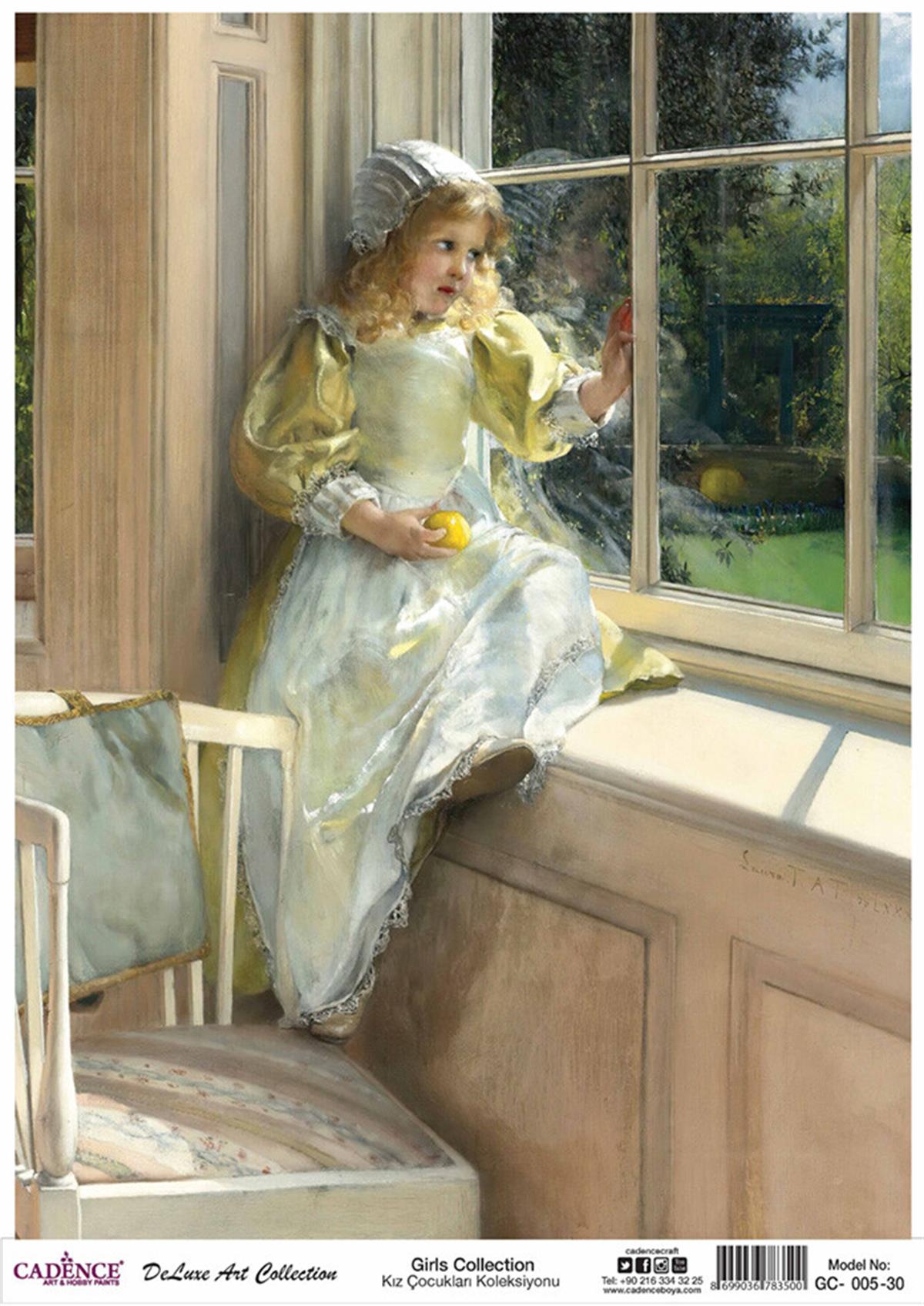 مجموعة ديكوباج الأرز للفتيات من كادينس Gc 05 30x42 سم