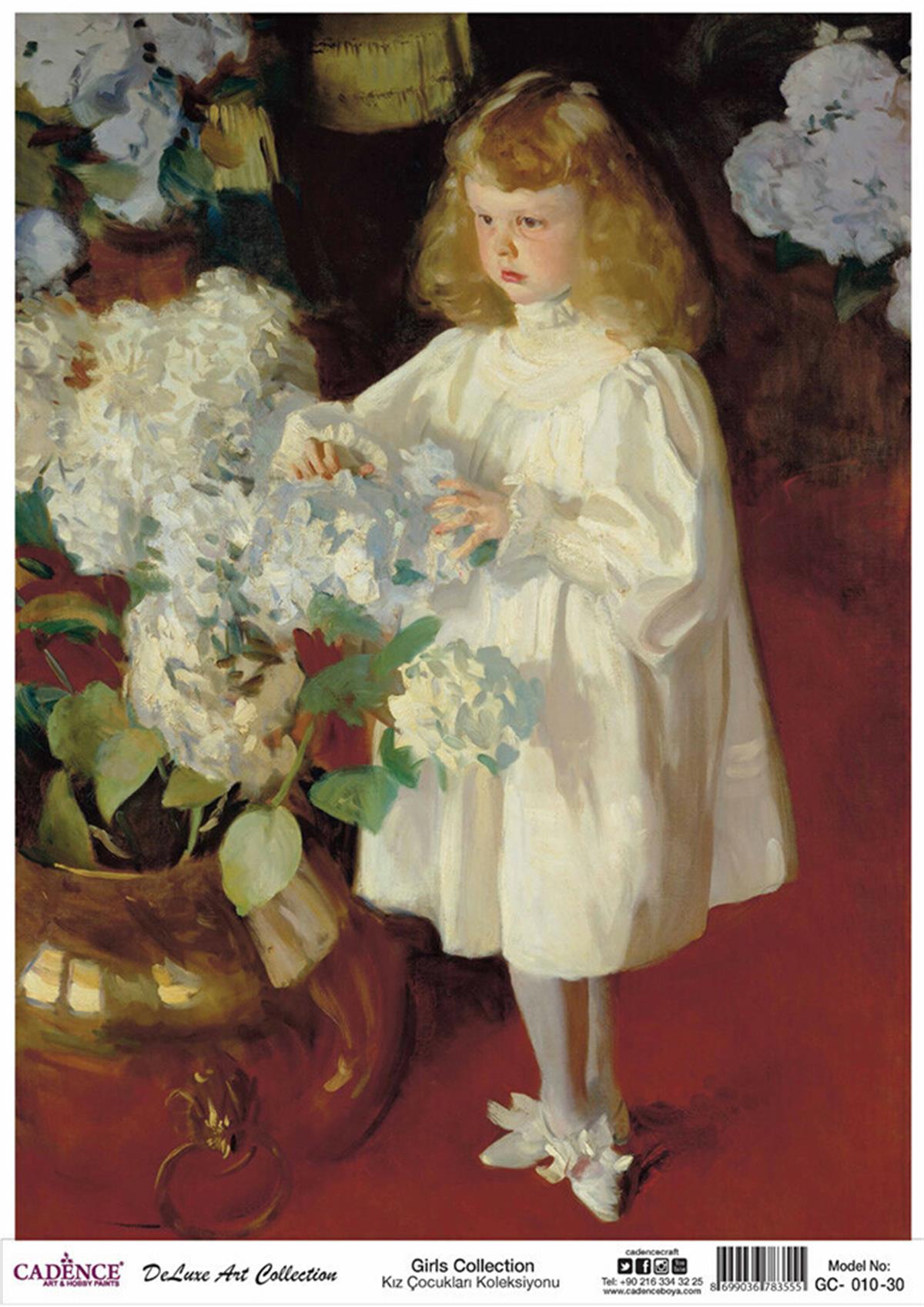 مجموعة ديكوباج الأرز للفتيات من كادينس Gc 10 90x125 سم