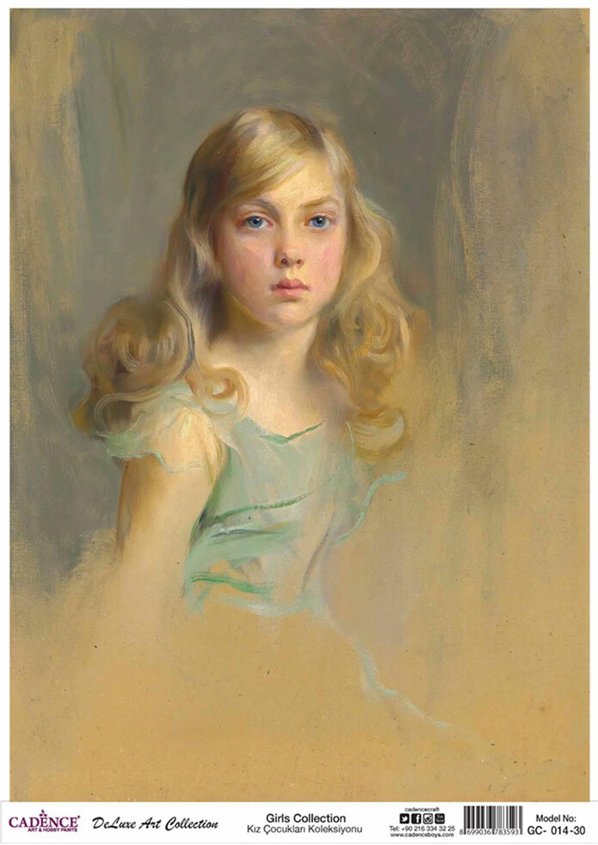 مجموعة ديكوباج الأرز للفتيات من كادينس Gc 14 30x42 سم