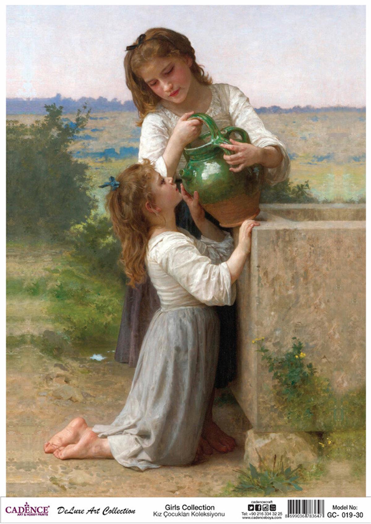 مجموعة ديكوباج الأرز للبنات من كادينس Gc 19 30x42 سم