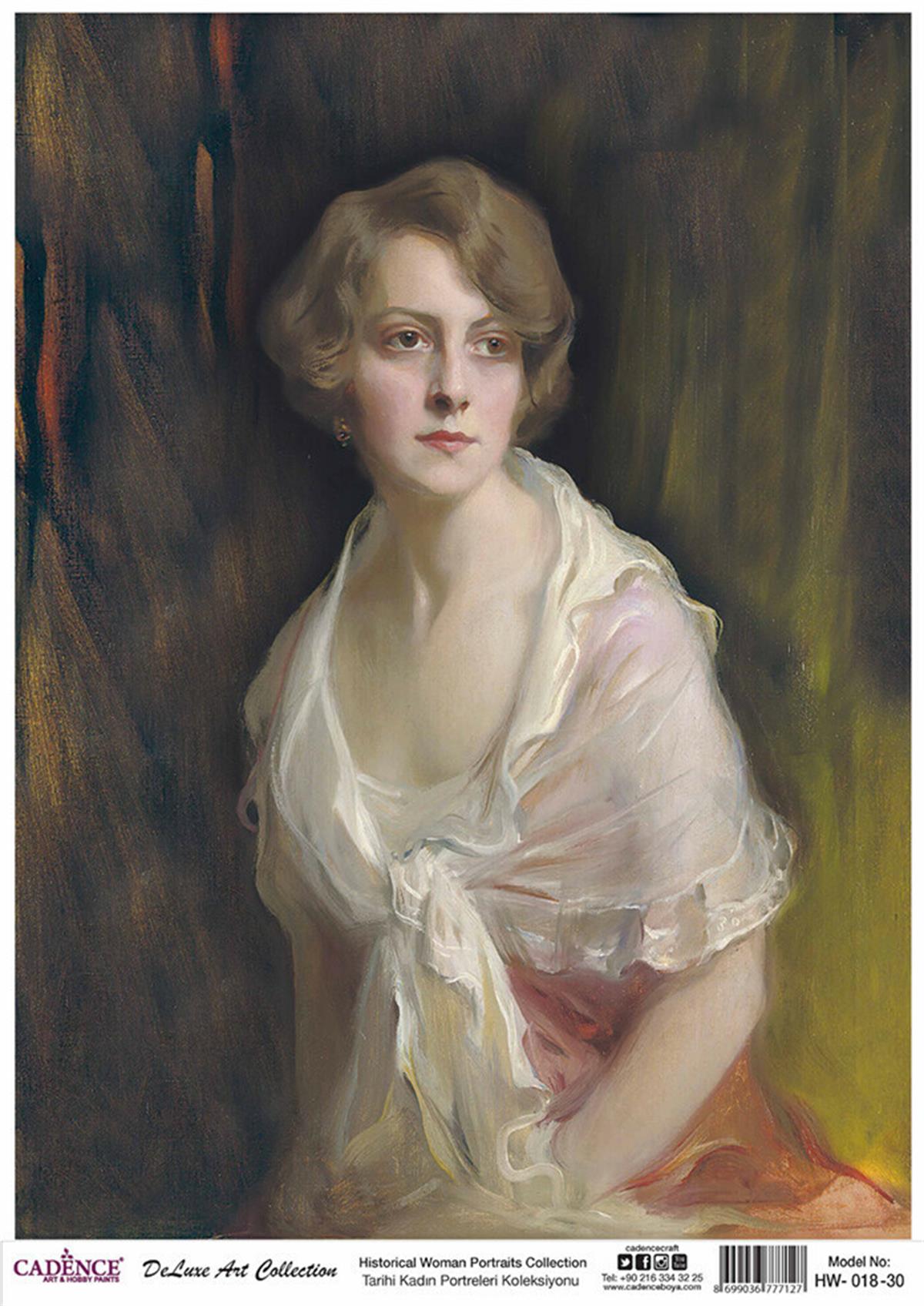 Cadence Исторические женские портреты, латунь, коллекция декупажа, Hw 18, 60x84 см