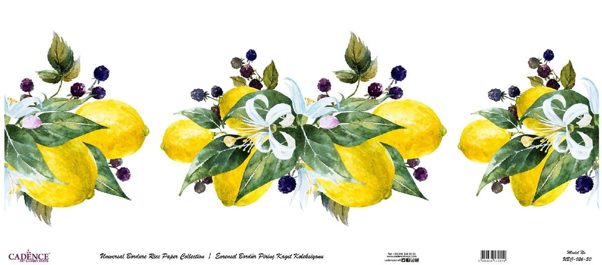 Универсальная граница коллекции рисовой бумаги на белом фоне Ubc-026 90x214