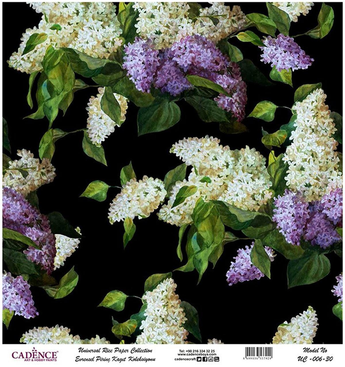 ورق الأرز العالمي خلفية سوداء Uc-006 90x90