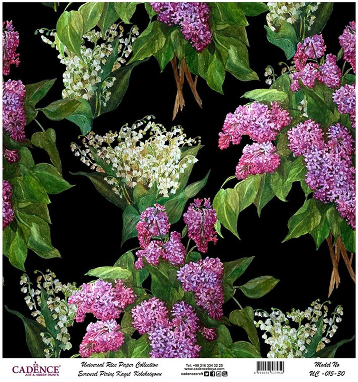 ورق الأرز العالمي خلفية سوداء Uc-015 60x60