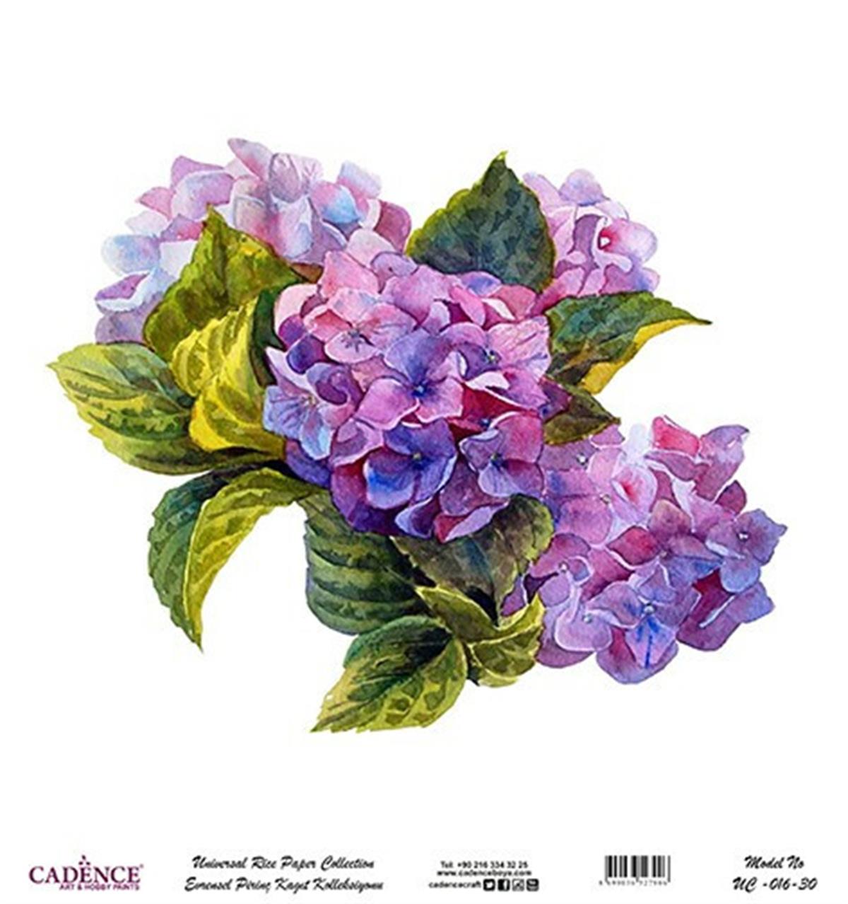 Универсальный фон из рисовой бумаги белый UC-016 30x30