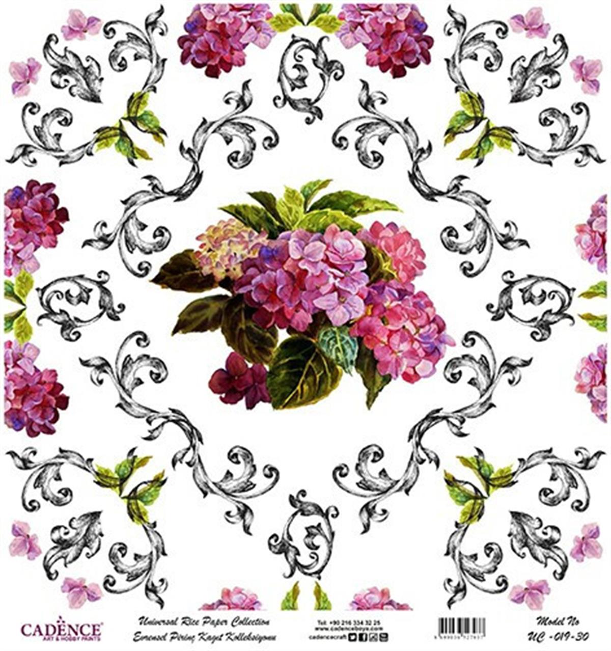 Универсальный белый фон из рисовой бумаги UC-019 60x60