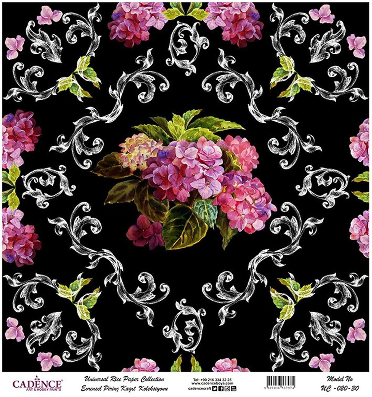 ورق الأرز العالمي خلفية سوداء Uc-020 60x60