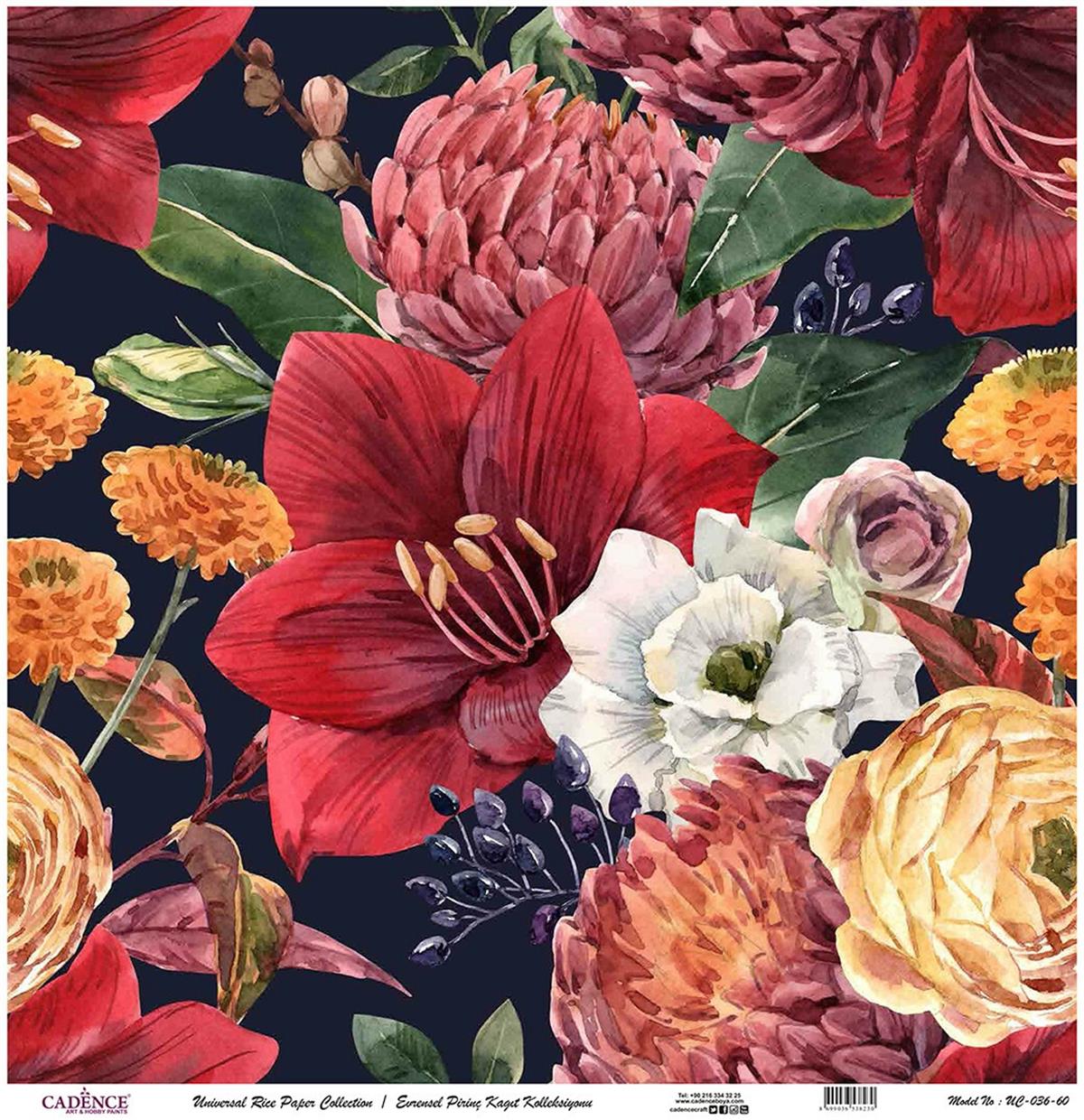 ورق الأرز العالمي خلفية سوداء Uc-036 90x90