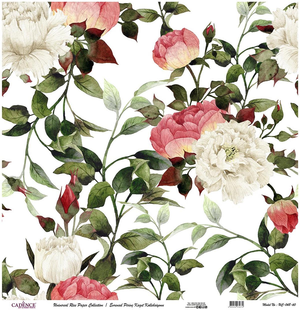 خلفية بيضاء من ورق الأرز العالمي Uc-048 90x90