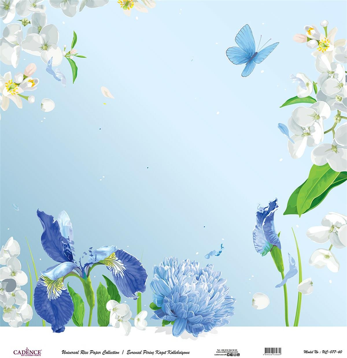 خلفية بيضاء من ورق الأرز العالمي Uc-077 90x90