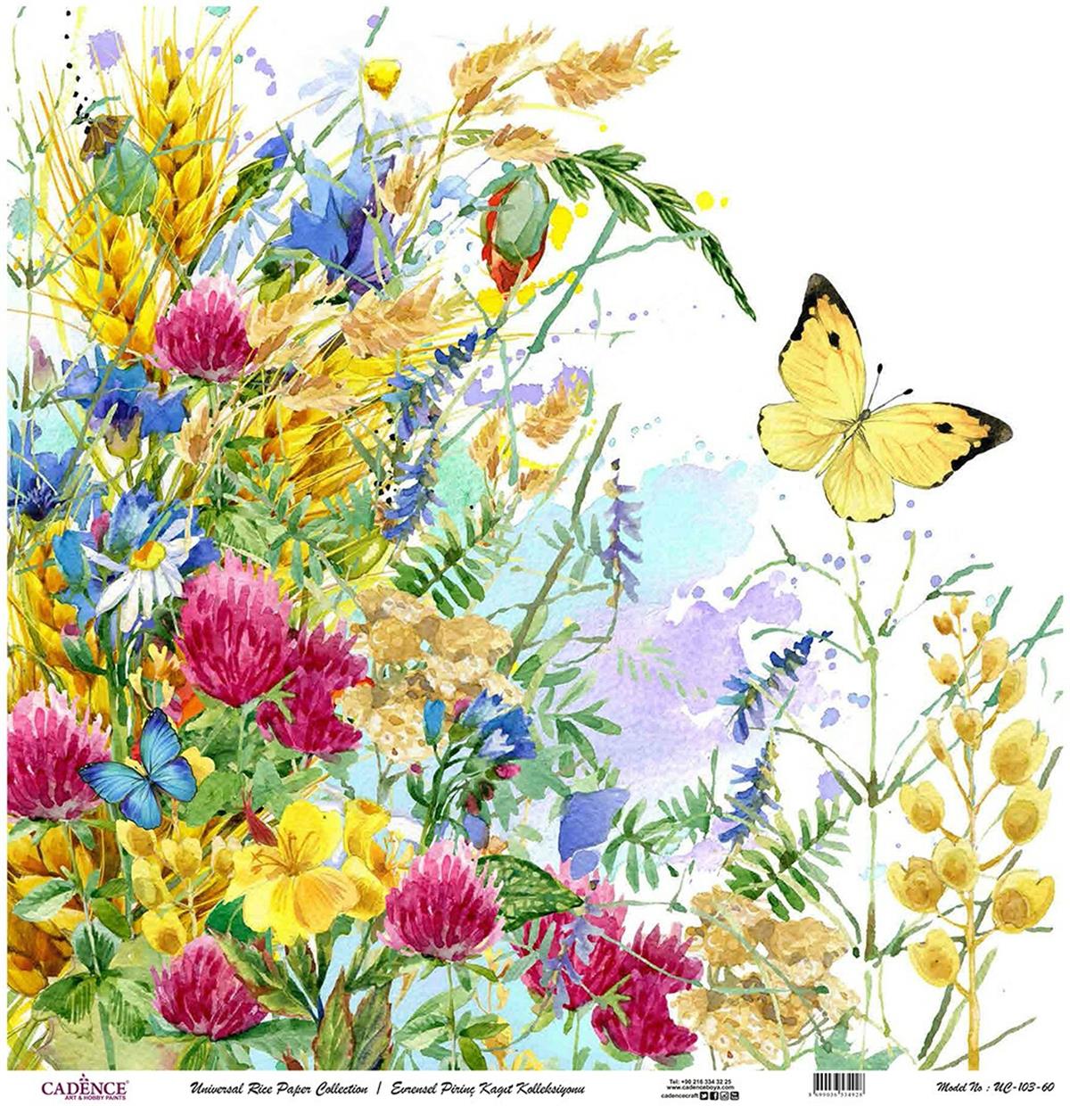 خلفية بيضاء من ورق الأرز العالمي Uc-103 30x30