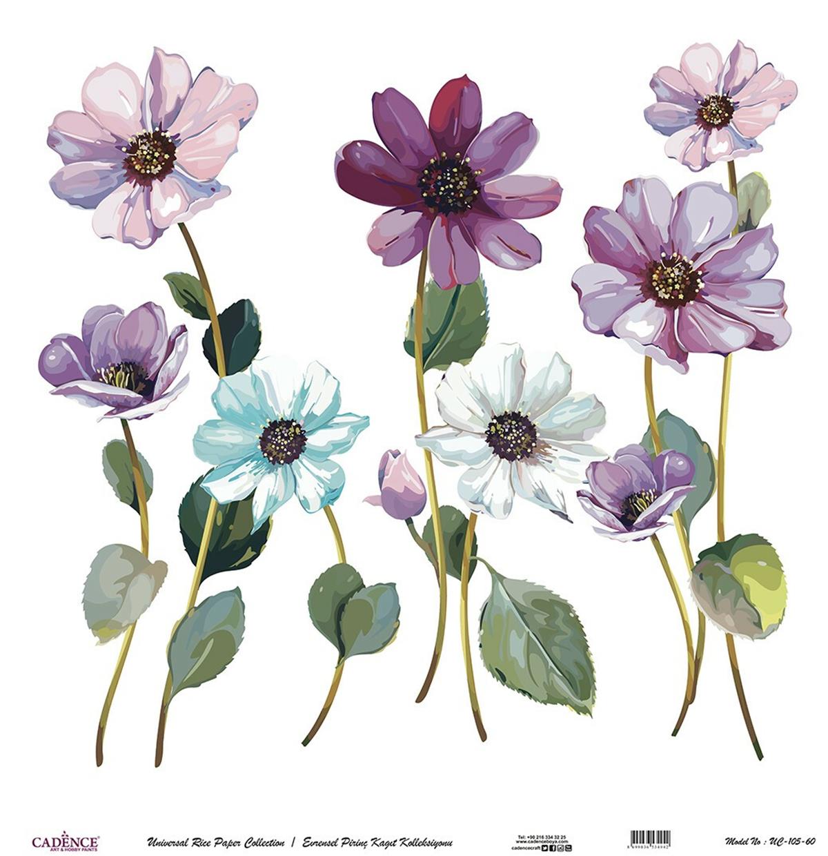 خلفية بيضاء من ورق الأرز العالمي Uc-105 30x30