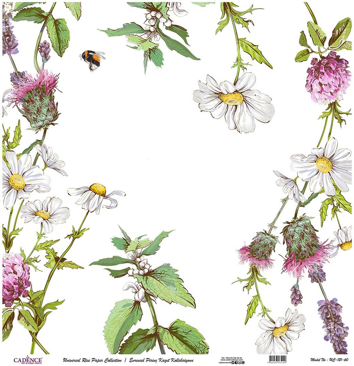 خلفية بيضاء من ورق الأرز العالمي Uc-121 30x30