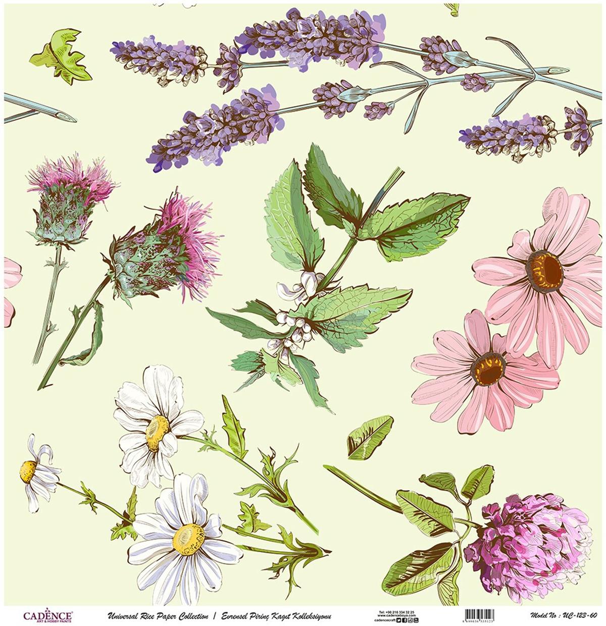 خلفية بيضاء من ورق الأرز العالمي Uc-123 مقاس 90x90