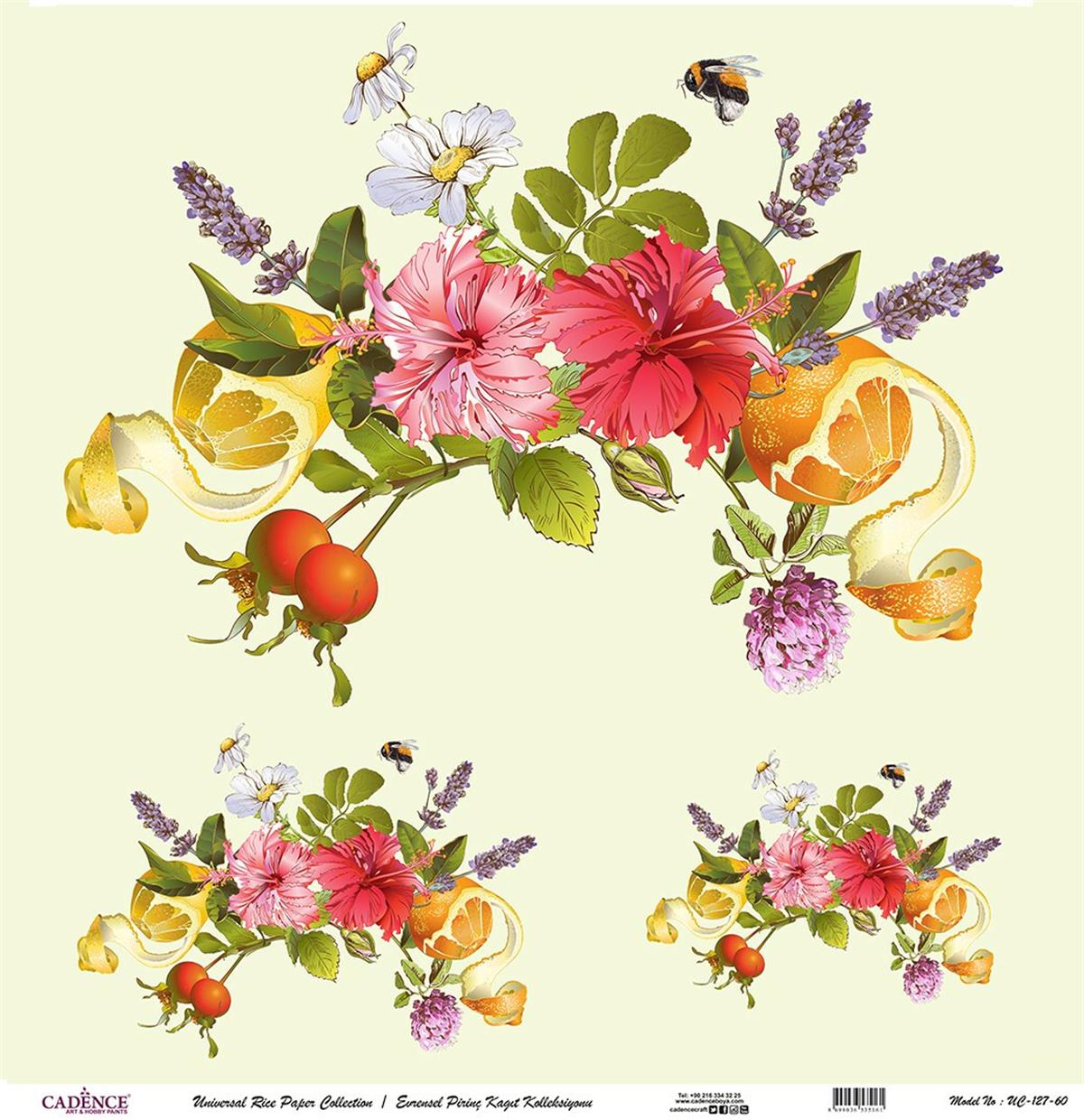 خلفية بيضاء من ورق الأرز العالمي Uc-127 مقاس 60x60