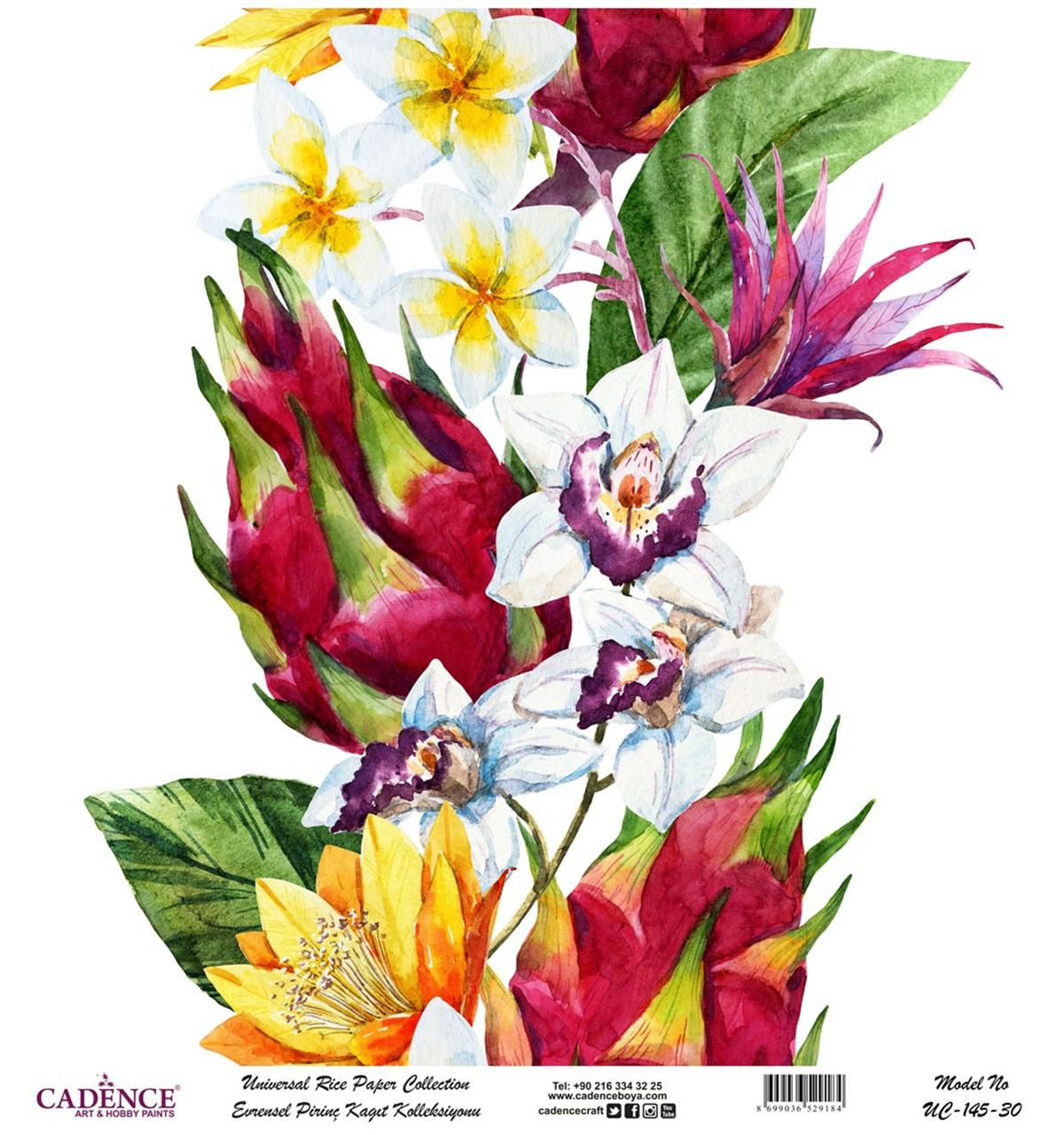 خلفية بيضاء من ورق الأرز العالمي Uc-145 30x30