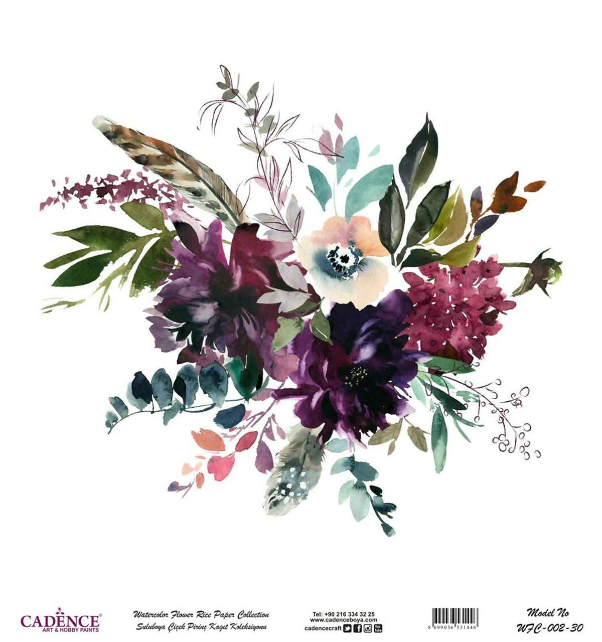 ورق الأرز بالألوان المائية، ورق الأرز، خلفية بيضاء Wfc-002، 90x90