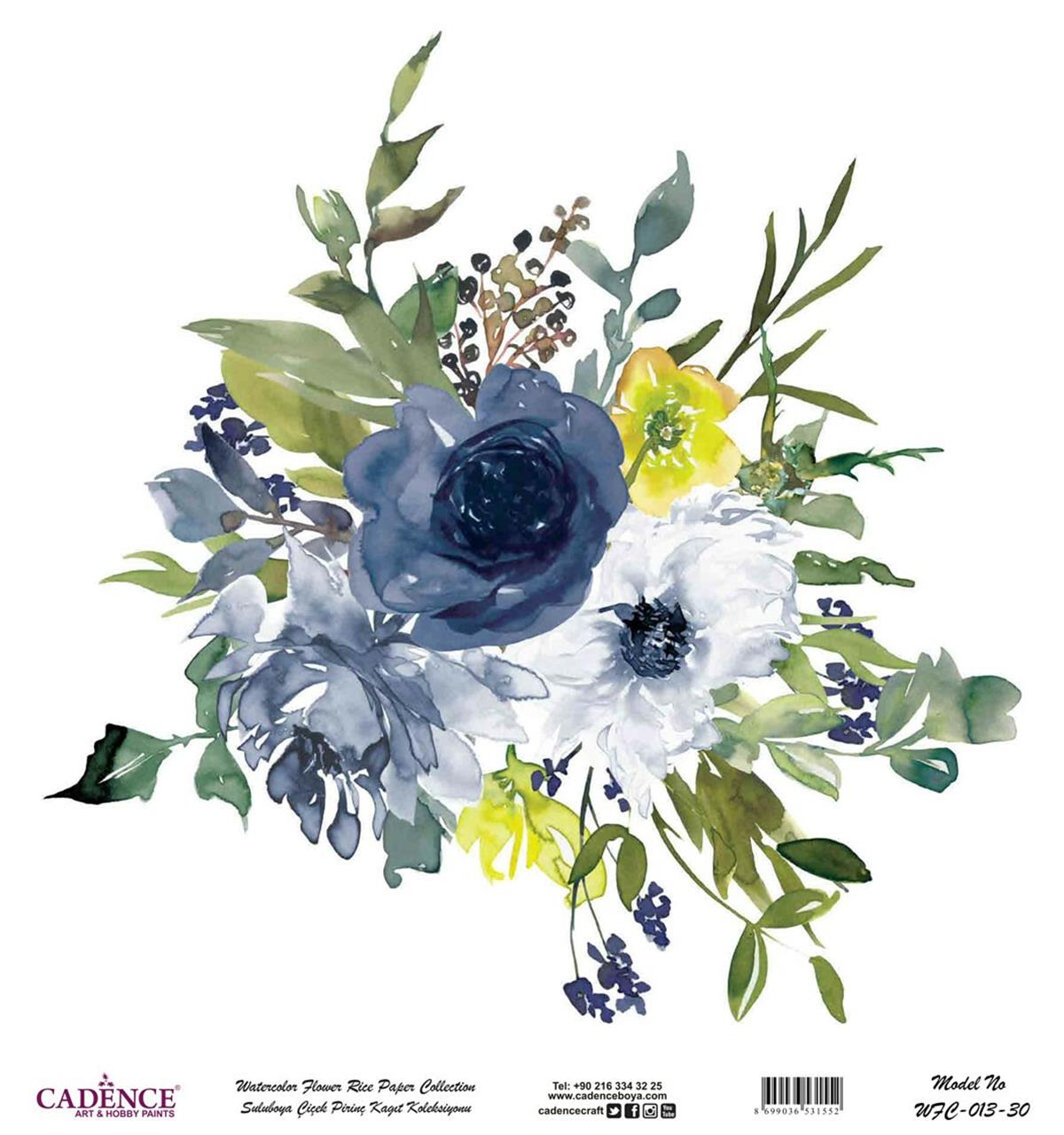 ورق الأرز بالألوان المائية، ورق الأرز، خلفية بيضاء Wfc-013، 90x90