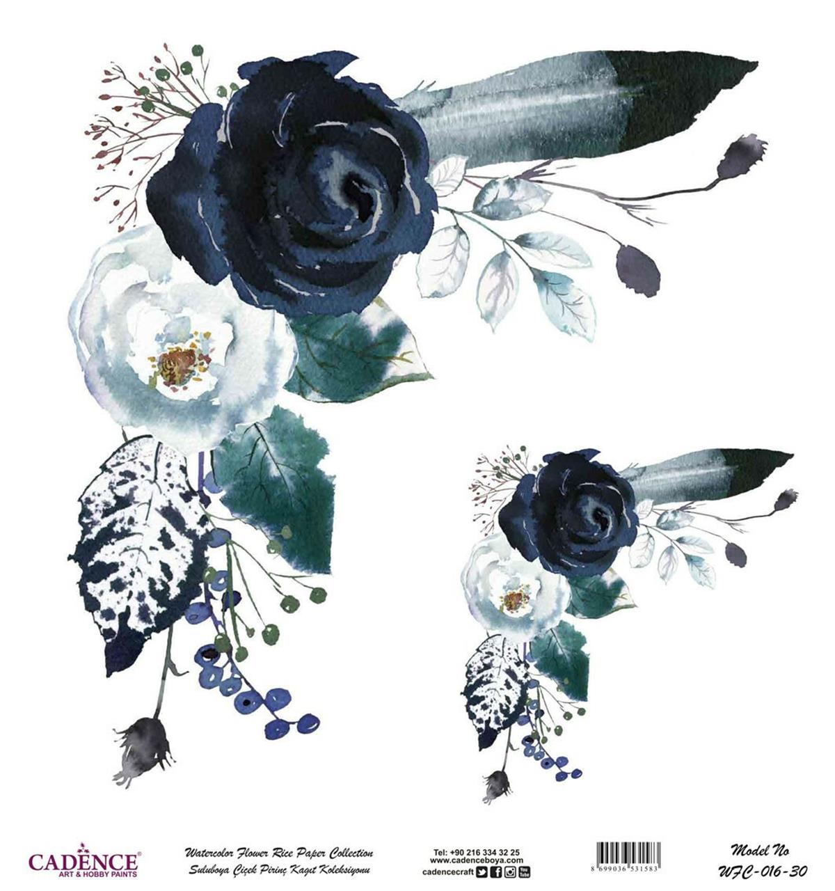 Акварель Цветок Рисовая Бумага Белом Фоне Wfc-016 90x90