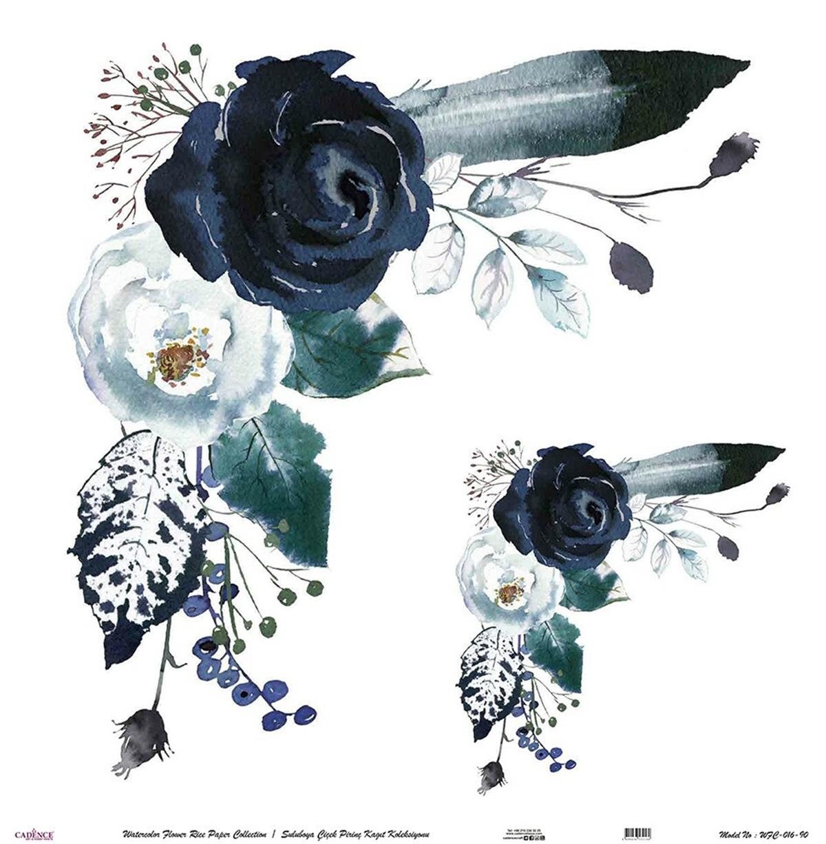 زهرة الأرز المائية ورقة خلفية بيضاء Wfc-016 60x60