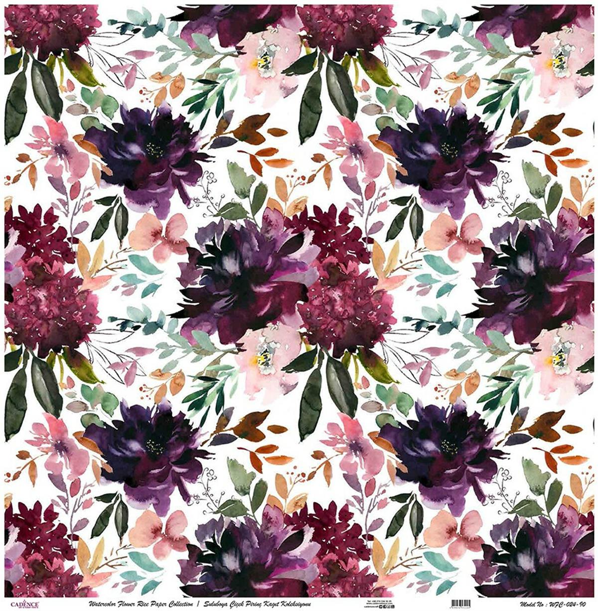 زهرة الأرز المائية ورقة خلفية بيضاء Wfc-024 60x60