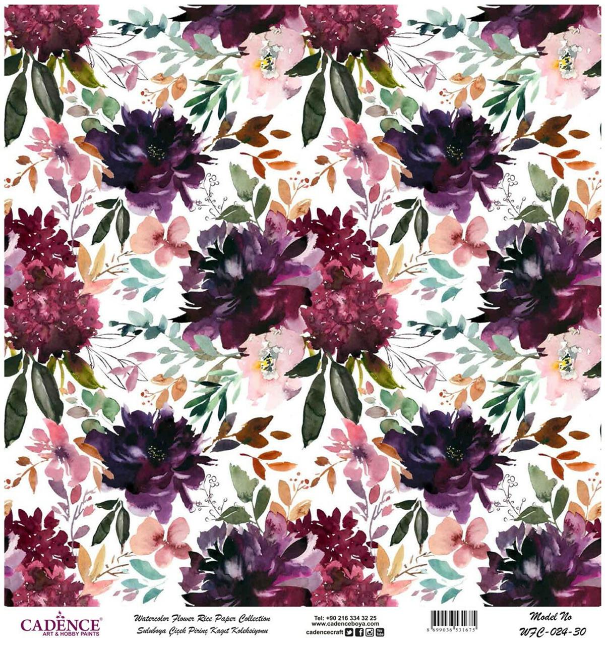 ورق الأرز بالألوان المائية، ورق الأرز، خلفية بيضاء Wfc-024، 90x90