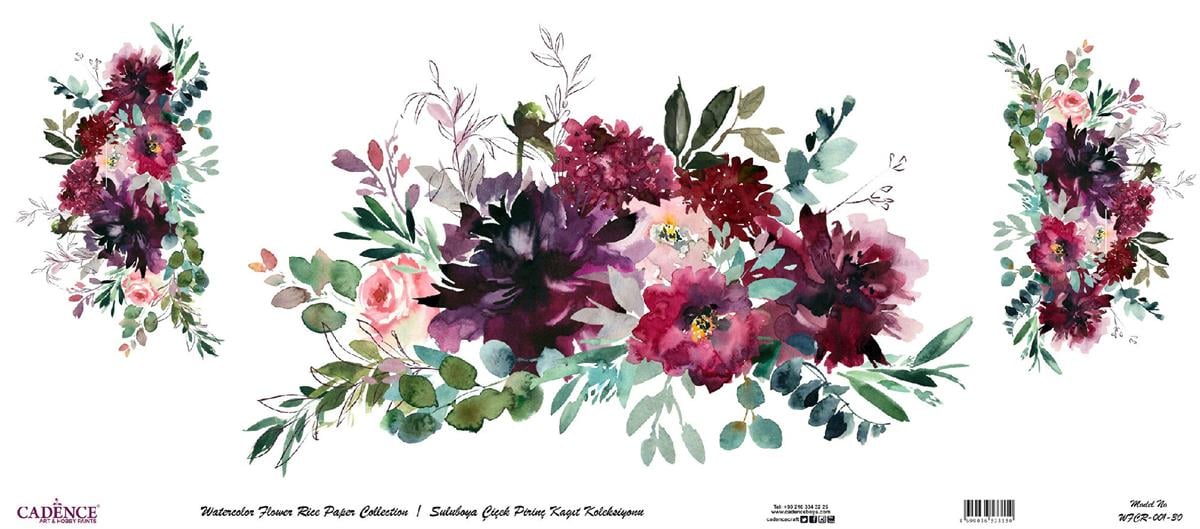 زهرة الأرز المائية ورقة خلفية بيضاء Wfcr-001 90x214