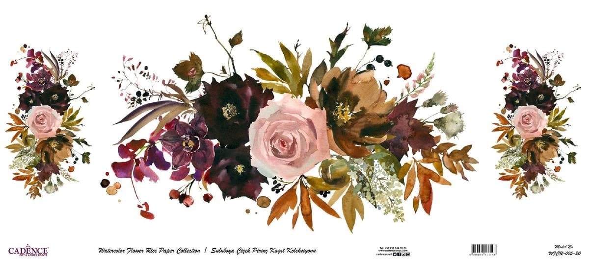 زهرة الأرز المائية ورقة خلفية بيضاء Wfcr-005 90x214