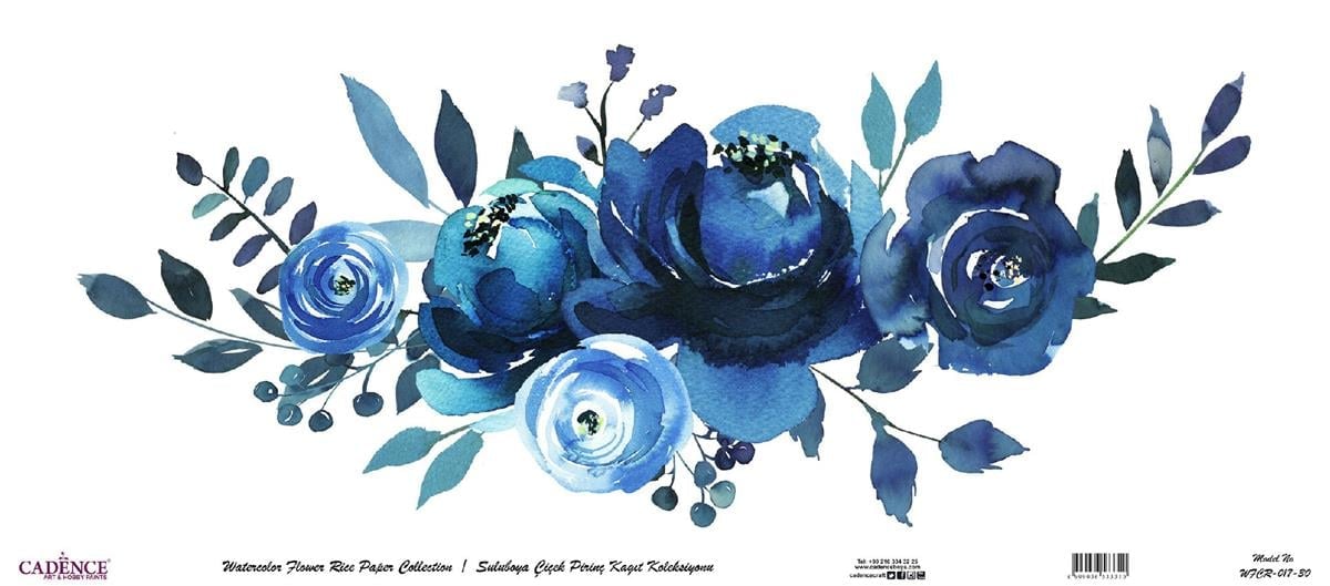 ورق الأرز بالألوان المائية، ورق الأرز، خلفية بيضاء Wfcr-017، 30x68