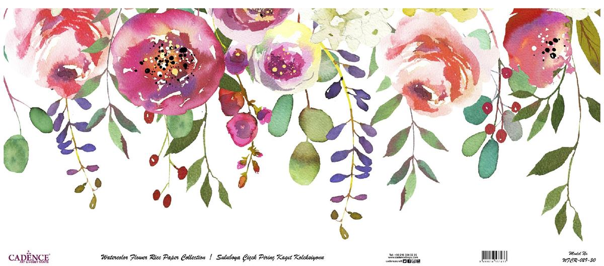 زهرة الأرز المائية ورقة خلفية بيضاء Wfcr-029 60x140