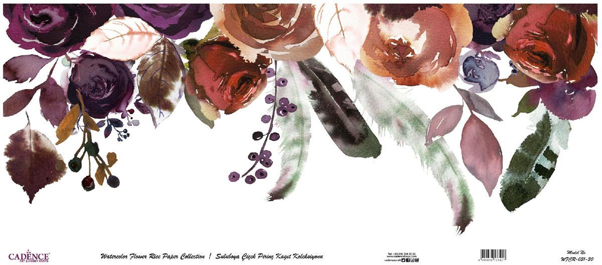 زهرة الأرز المائية ورقة خلفية بيضاء Wfcr-031 60x140