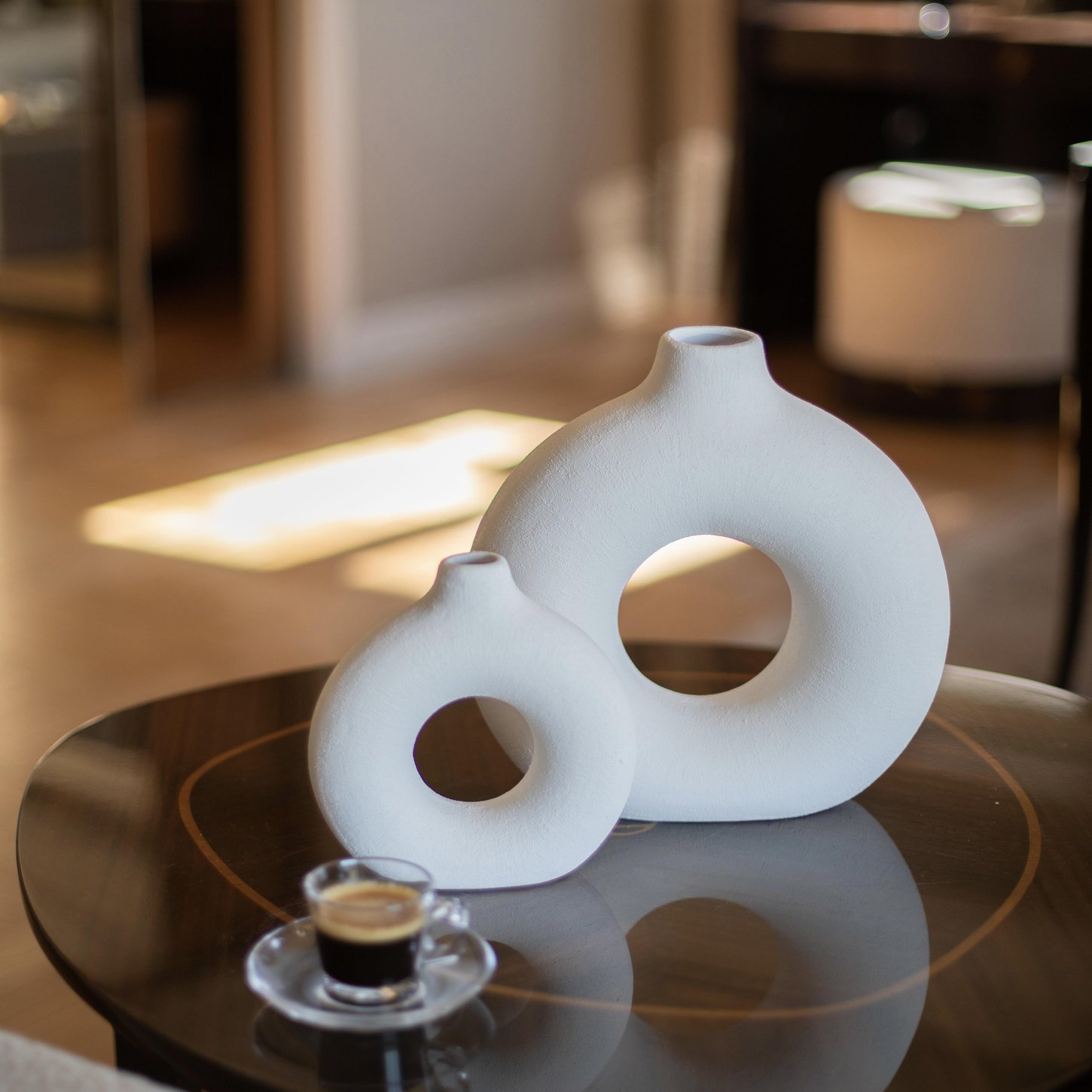 Nordic Seri Dokulu Halka Vazo Seti