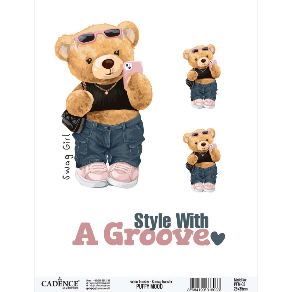 Puffy Mood Kumaş Transfer PFM-03 25X35