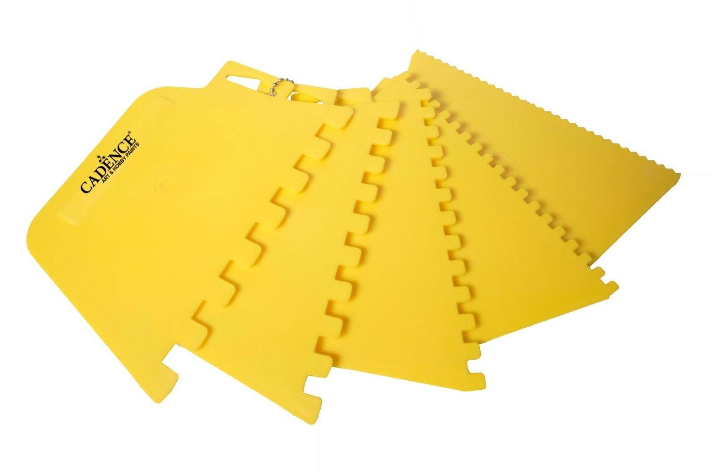 Желтые расчески для ткани, набор из 5 шт.