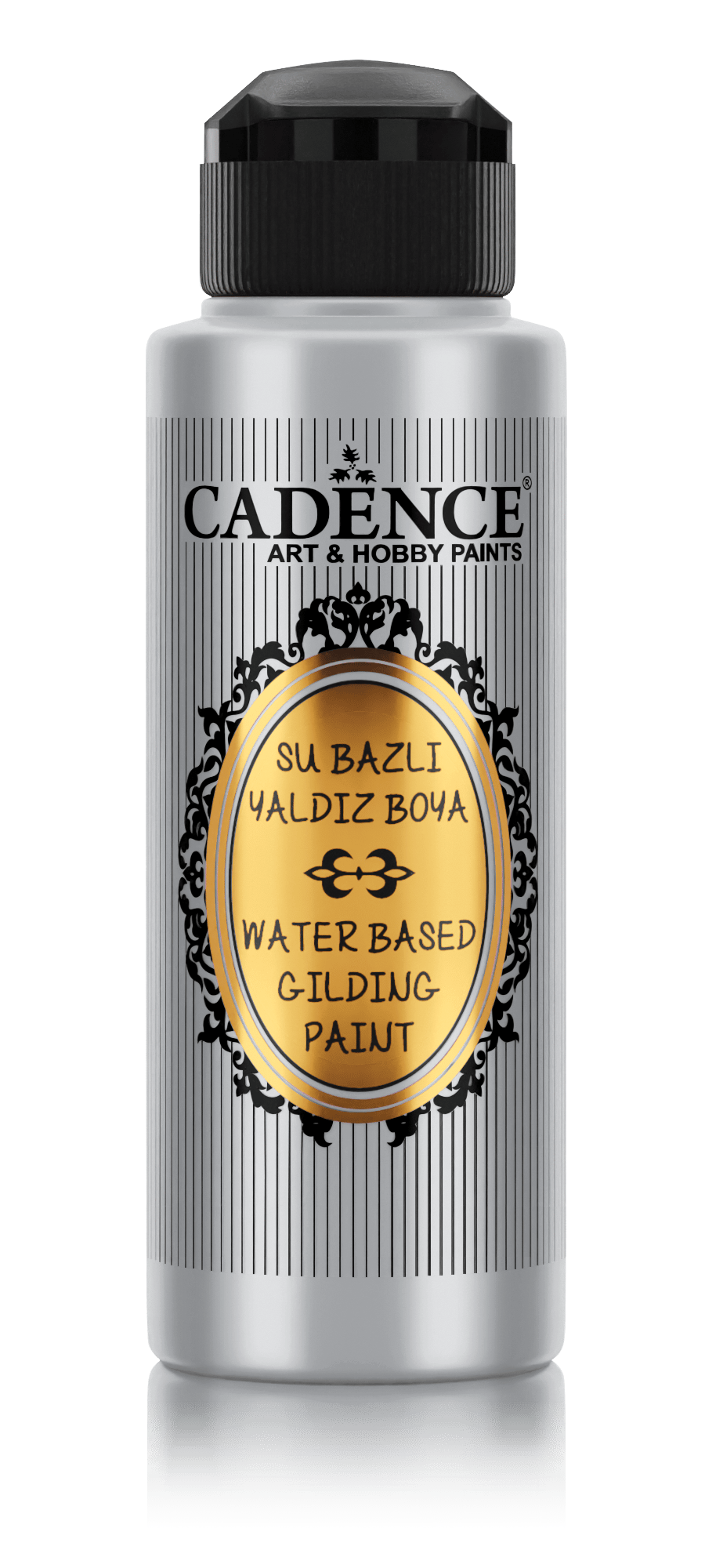 Краска для золочения на водной основе 105 Антрацит Серебро 120мл