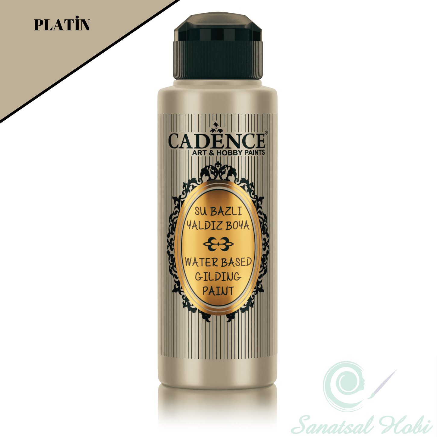 Краска для золочения на водной основе 107 Платина 120мл