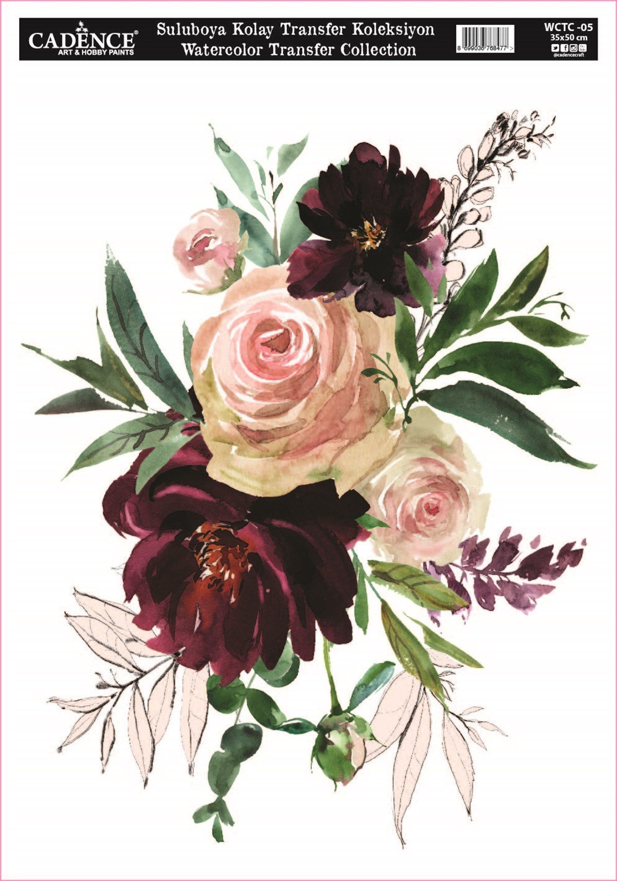 مجموعة الألوان المائية سهلة النقل WCTC05 35x50