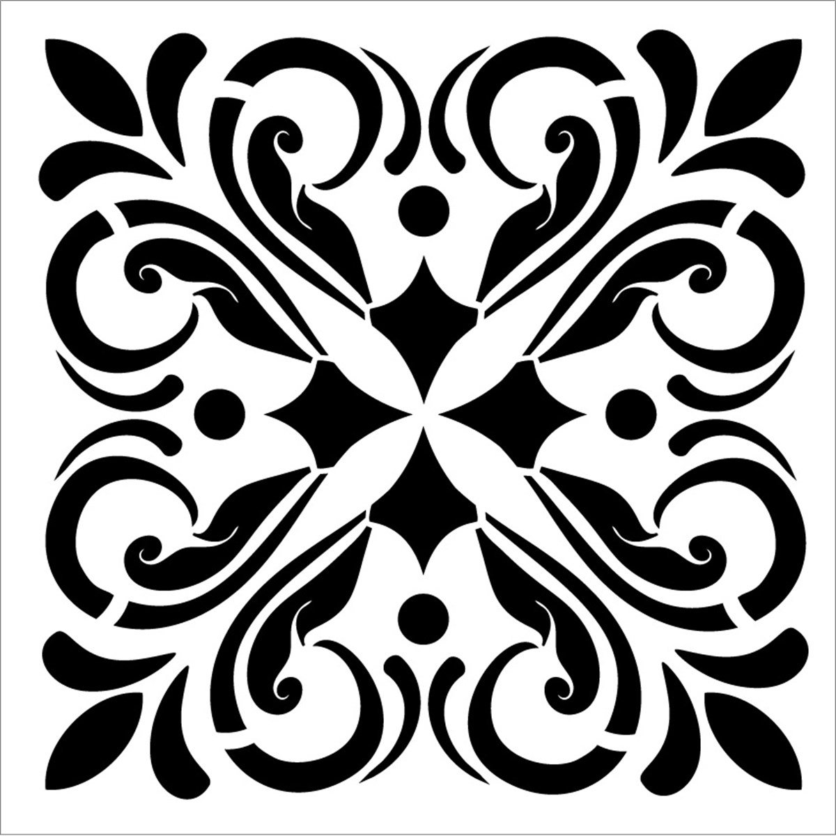 Трафарет для плитки 30х30 TCS08