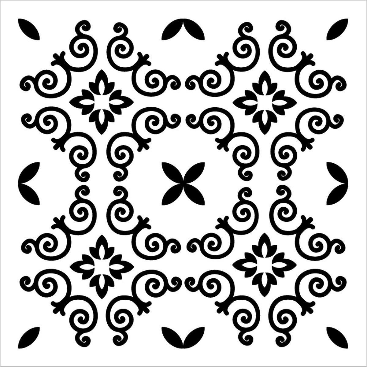 Трафарет для плитки 30х30 TCS12