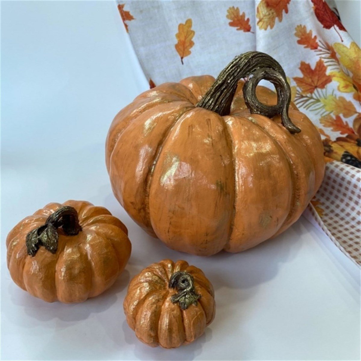 مجموعة اليقطين الثلاثية برتقالية