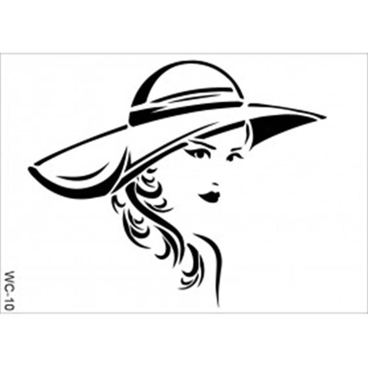 Женский трафарет силуэта Cadence WC10 21x29