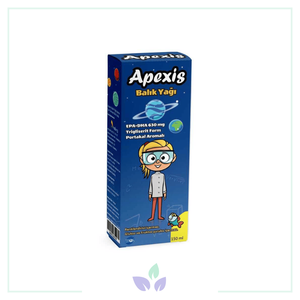 Apexis Balık Yağı Şurup Portakal Aromalı 150 ml
